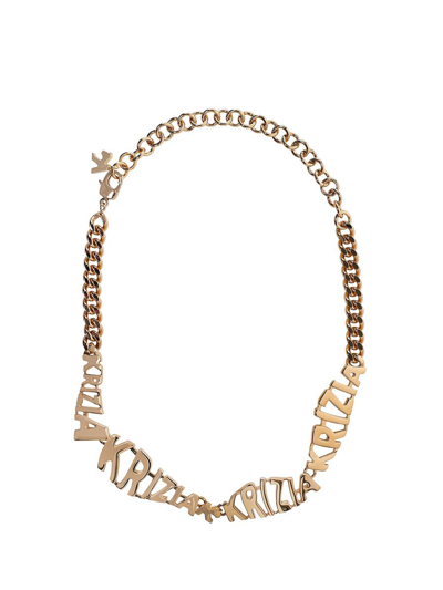 K Krizia Metal Necklace - Atterley In Gold