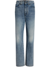 Khaite Albi Straight Leg Nonstretch Jeans In Blue