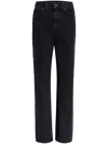 Khaite Albi Tapered-leg Jeans In Grey