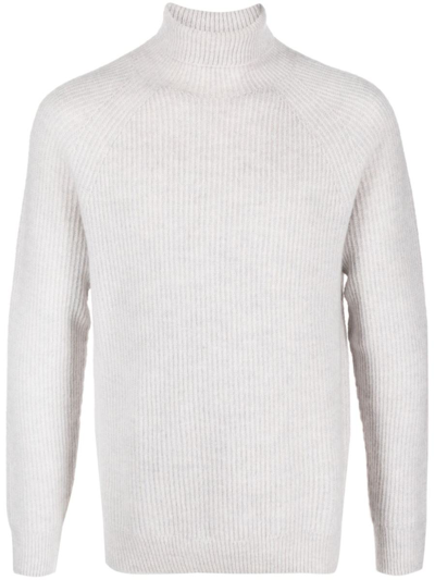 Peserico Ribbed-knit Roll-neck Jumper In 40a