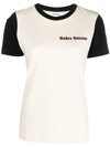 Wales Bonner Logo-embroidered T-shirt In Nude &amp; Neutrals