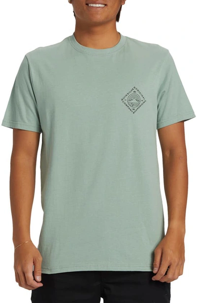 Quiksilver Scenic View Graphic T-shirt In Iceberg Green
