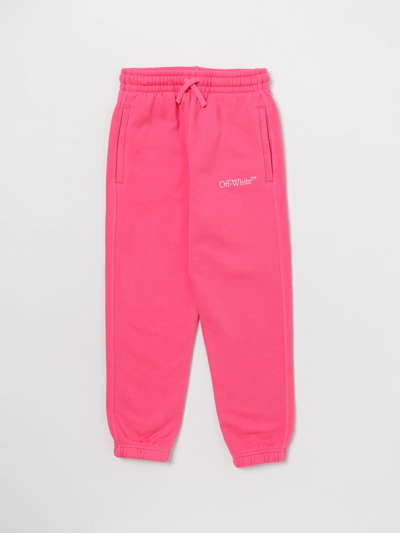 Off-white Trousers  Kids In Fuchsia