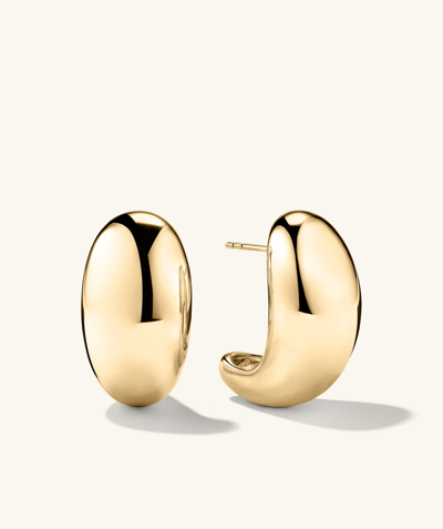 Mejuri Mega Dome Earrings In Vermeil