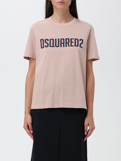 Dsquared2 T-shirt  Damen Farbe Puder In Blush Pink