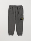 Stone Island Kids' Hose  Junior Kinder Farbe Grau In Grey