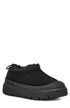 Ugg Tasman Waterproof Slip-on Shoe In Black / Black