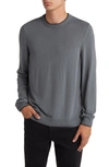 Hugo Boss Lope Crewneck Sweater In Dark Grey