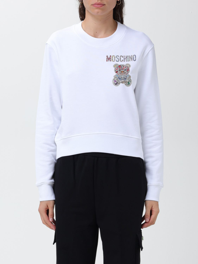 Moschino Sweatshirt  Couture Woman Color White In White