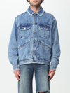 Isabel Marant Blue Jango Logo-embroidered Denim Jacket In Blue