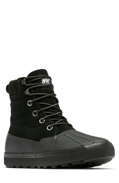 Sorel Cheyanne Metro Ii Waterproof Duck Boot In Black/ Jet