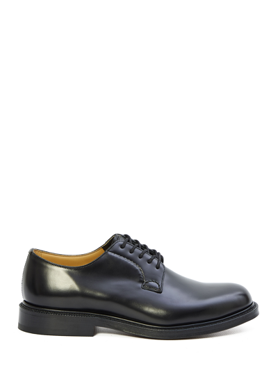 Church's Shannon Lw Leather Derby Shoes In Black