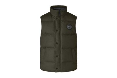 Pre-owned Canada Goose Garson Wool Vest Military Green