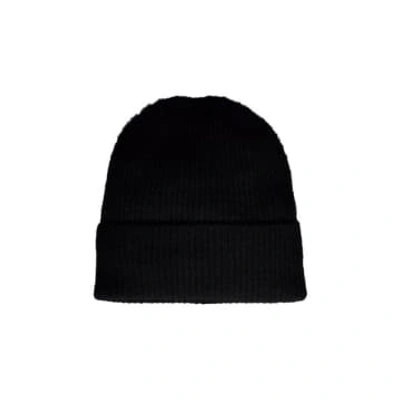 Ichi Soft Colourful Knit Tuque In Black