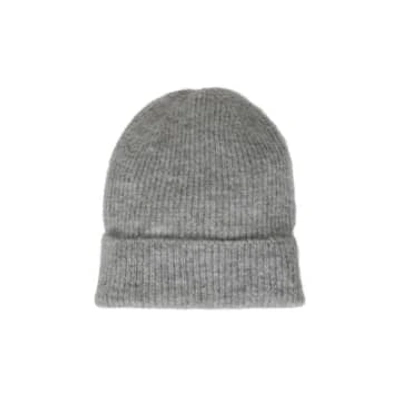 Ichi Soft Colourful Knit Tuque In Grey