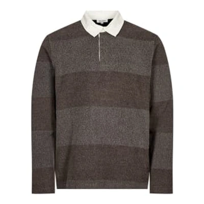 Norse Projects Ruben Rugby Polo Shirt In Brown