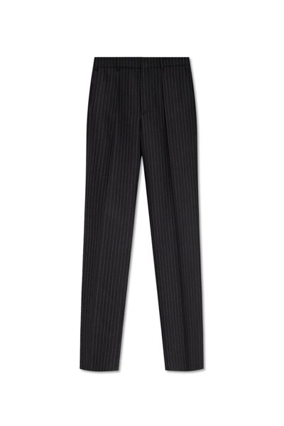 Saint Laurent Striped Tailored Trousers In Multi