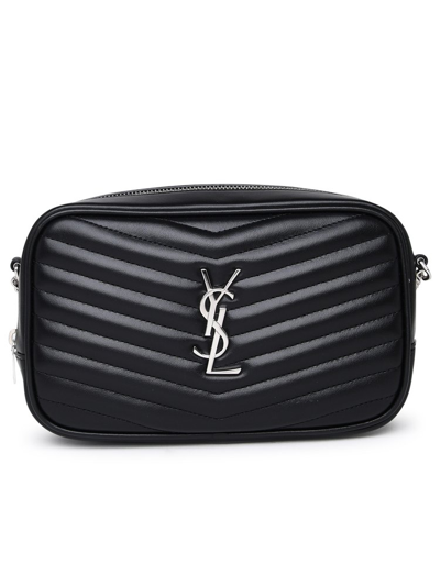 Saint Laurent Lou Quilted Mini Shoulder Bag In Black