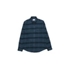 FAR AFIELD LARRY LS CHECK SHIRT IN METEORITE BLACK/INSIGNIA BLUE FROM
