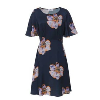 Paul Smith Womenswear Anemone Print Dress In Lilac