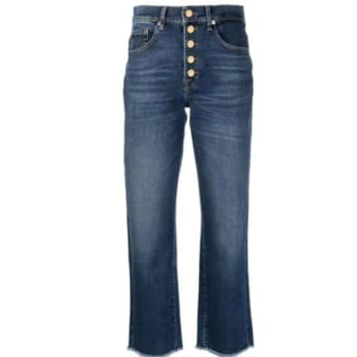 Paul Smith Womenswear Wide Leg Cropped Jean In Blue
