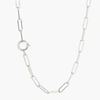 BY10AK 'MEMORY' SILVER LINK CHAIN NECKLACE