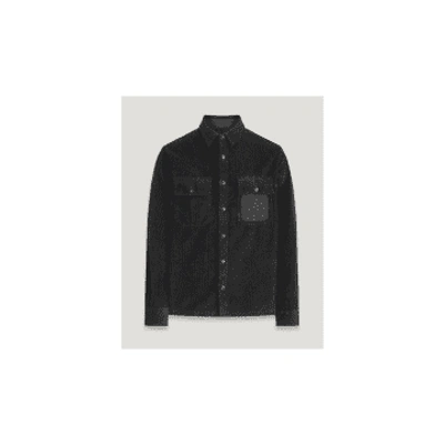 Belstaff Corduroy Fallgate Shirt In Black