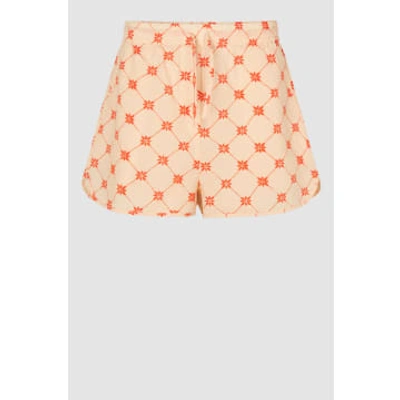 Second Female Tan All Over Pattern Fermo Shorts In Neutrals