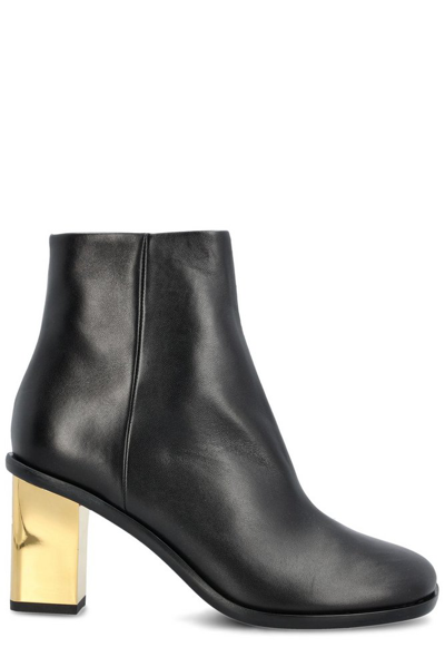 Chloé Rebecca Leather Booties In Black