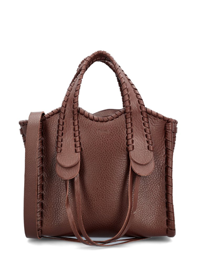 Chloé Small Mony Tote Bag In Brown