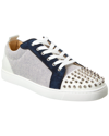Christian Louboutin Louis Junior Spikes Orlato Sneaker In White