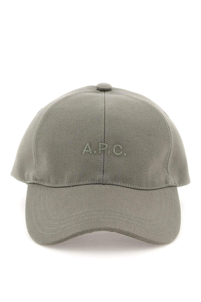 A.p.c. Khaki Charlie Cap In Military Khaki