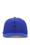 Alexander Mcqueen Graffiti-print Baseball Cap In Blue