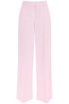 ALEXANDER MCQUEEN WIDE LEG TROUSERS IN LIGHT WOOL