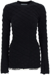 Ambush Textured Logo-hem Knit Jumper In Black