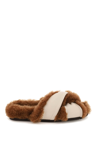 By Malene Birger Brown & Beige Moria Sandals In Multicolor