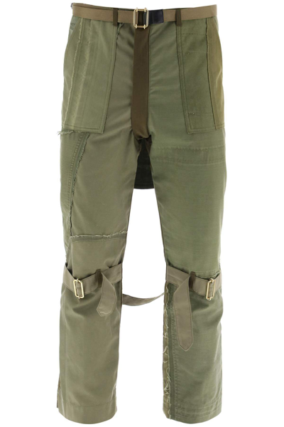 Children Of The Discordance Re-constructed Bondage Pants In Khaki