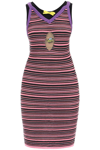 Cormio Olivia Striped Dress In Pink