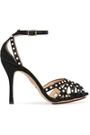 CHARLOTTE OLYMPIA Picalilly faux pearl-embellished satin sandals