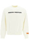 Heron Preston Logo-print Cotton Sweatshirt In White