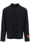 Heron Preston Logo-embroidered Long-sleeve T-shirt In Black