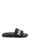 Hugo Boss Slides In Gomma Con Logo In Multicolor
