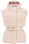 Ienki Ienki Belted-waist Puffer Vest In Pink