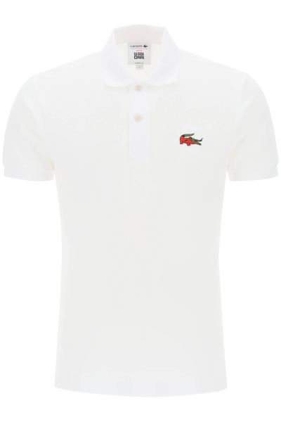 Lacoste Polo Shirt X Paper House In White