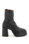 Marsèll Marsell Tacplat Leather Ankle Boots In Black