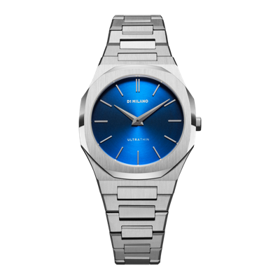 D1 Milano Watch Ultra Thin 34mm In Blue/silver