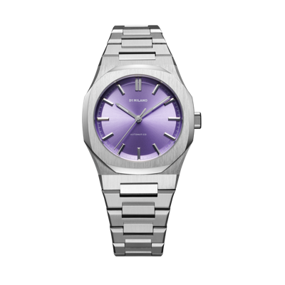 D1 Milano Watch Automatico 36 Mm In Silver/violet