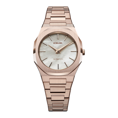 D1 Milano Watch Ultra Thin 34mm In Rose Gold