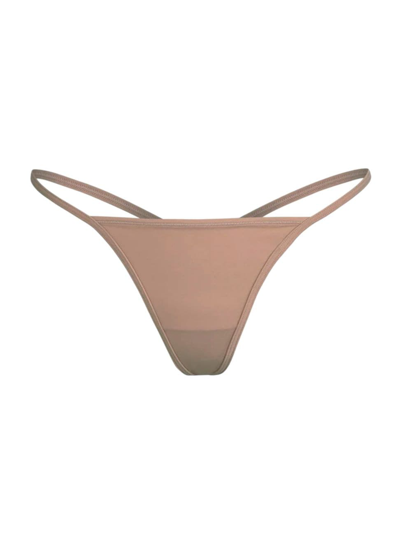 Skims Women's Fits Everybody T-string Thong In Sienna
