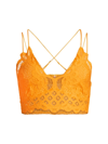 Free People Women's Adella Lace Bralette In Sun